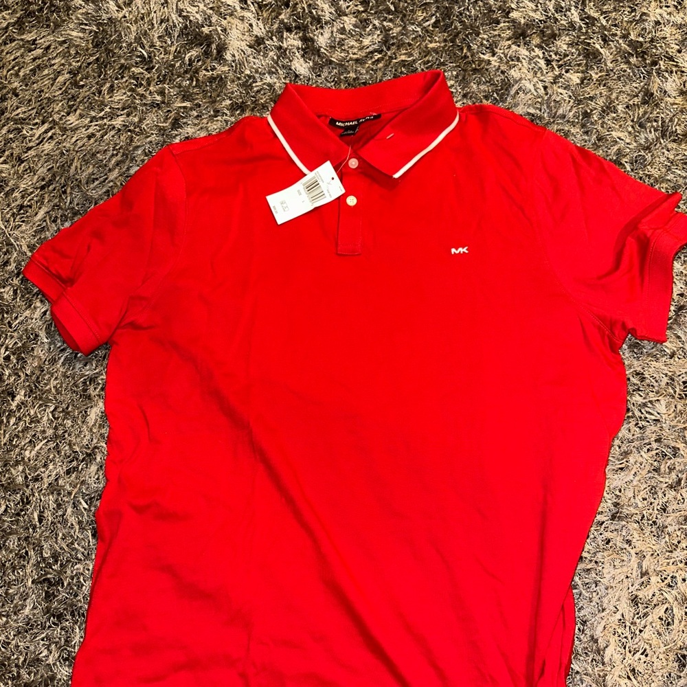 Michael Kors Bold Red Men's Polo Shirt